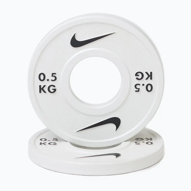 Originální Olympijské kotouče Nike Strength Change Plates 2 x 0,5 kg white/black