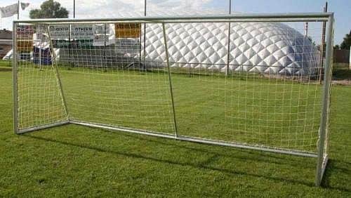 Nová Kolekce branka na kopanou přenosná alu, vnitřní rozm. 7,32 x 2,44 m vč. sítě