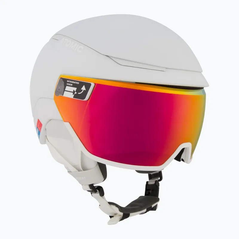 Pouze Dnes Lyžařská helma Atomic Revent GT Amid Visor HD white heather/red hd