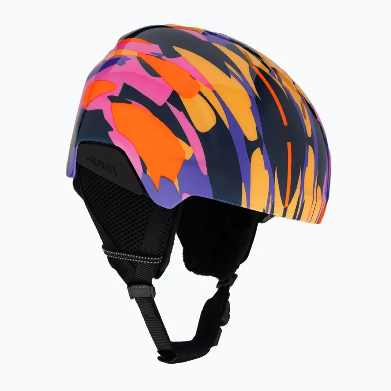 Dětská lyžařská helma Alpina Pizi pink orange/blue gloss Víkendová Akce