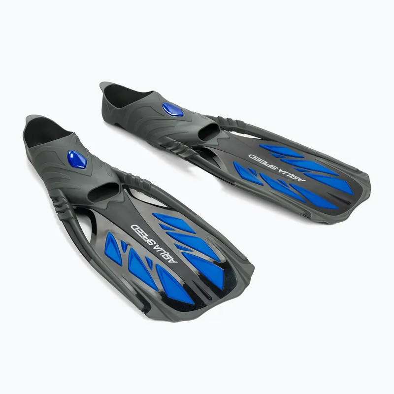 Šnorchlovací ploutve AQUA-SPEED Inox černá/modrá 553 Akční Nabídka