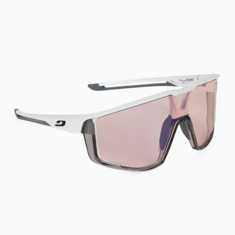 Cyklistické brýle Julbo Fury Reactiv 1-3 High Contrast matná bílá/prosvítající šedá Značkový