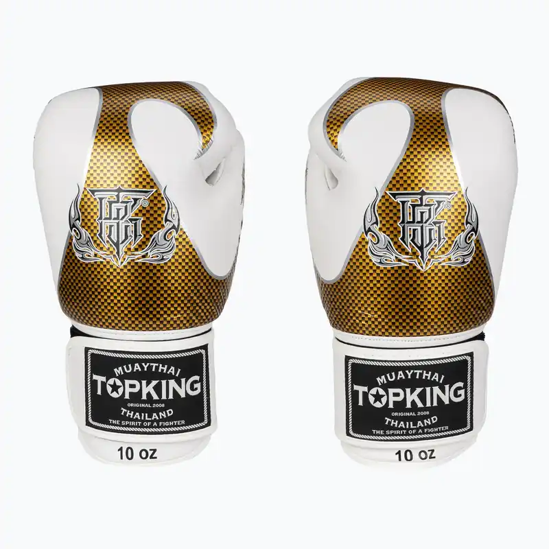 Boxerské rukavice Top King Muay Thai Empower white/gold Originální