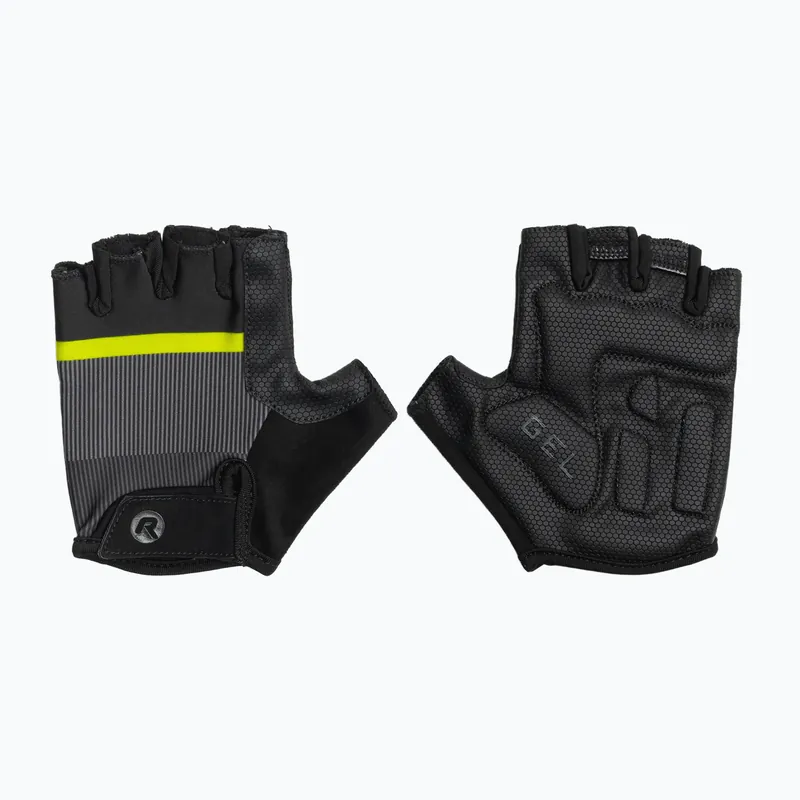 Pánské cyklistické rukavice Rogelli Hero II black/fluor/grey Jen Po Omezenou Doba