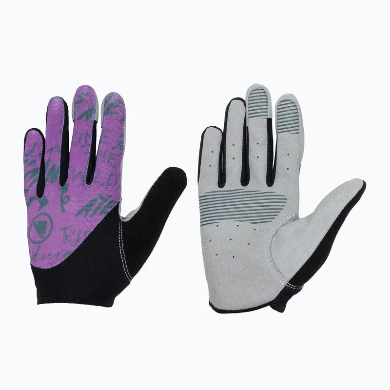 Dámské cyklistické rukavice Endura Hummvee Lite Icon W end purple Finální Výprodej