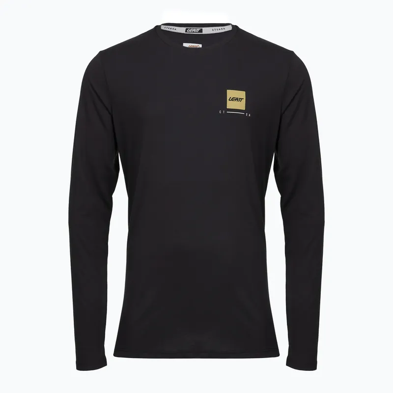 Autentický Pánský cyklistický dres Longsleeve Leatt MTB Gravity 3.0 ghost black