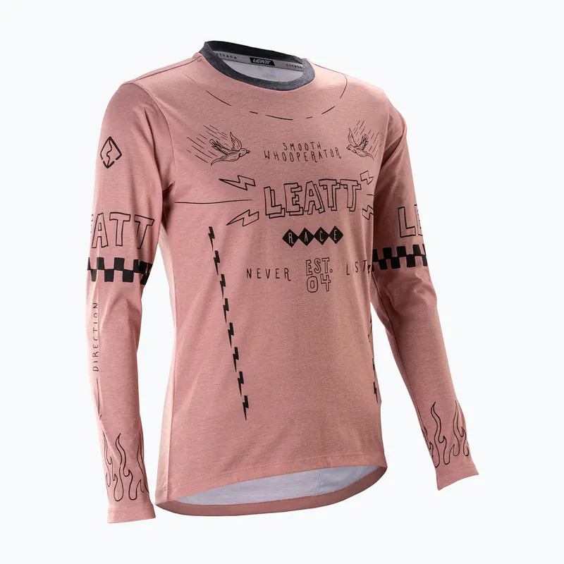Dámský cyklistický dres Longsleeve Leatt MTB Gravity 3.0 W dusty pink Přímo Od Výrobce