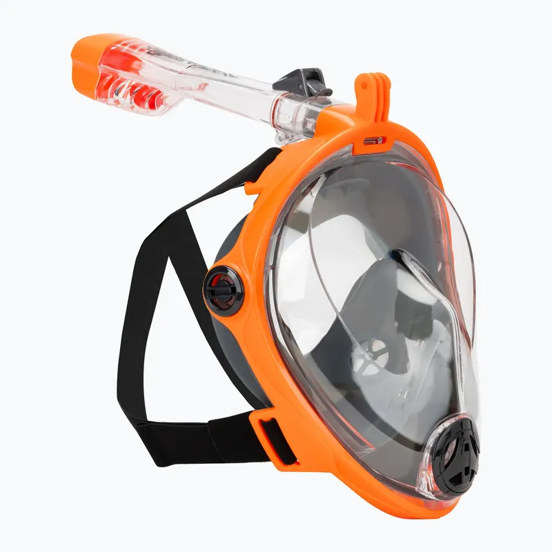 Vysoce Kvalitní Celoobličejová šnorchlovací maska AQUA-SPEED Spectra 2.0 černá/oranžová