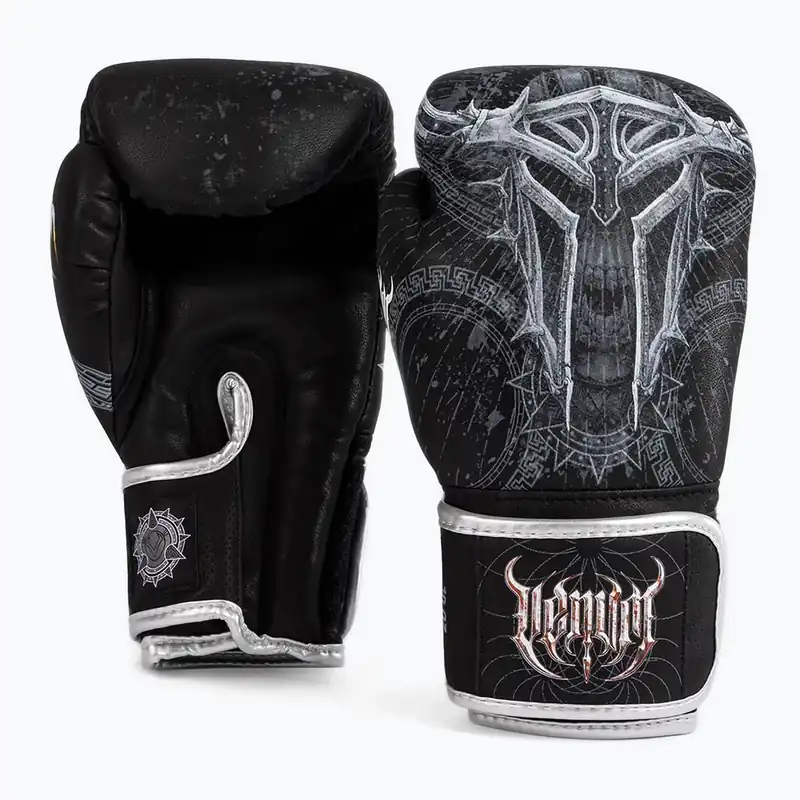 Boxerské rukavice Venum Gladiator 5.0 black/silver Speciální Cena