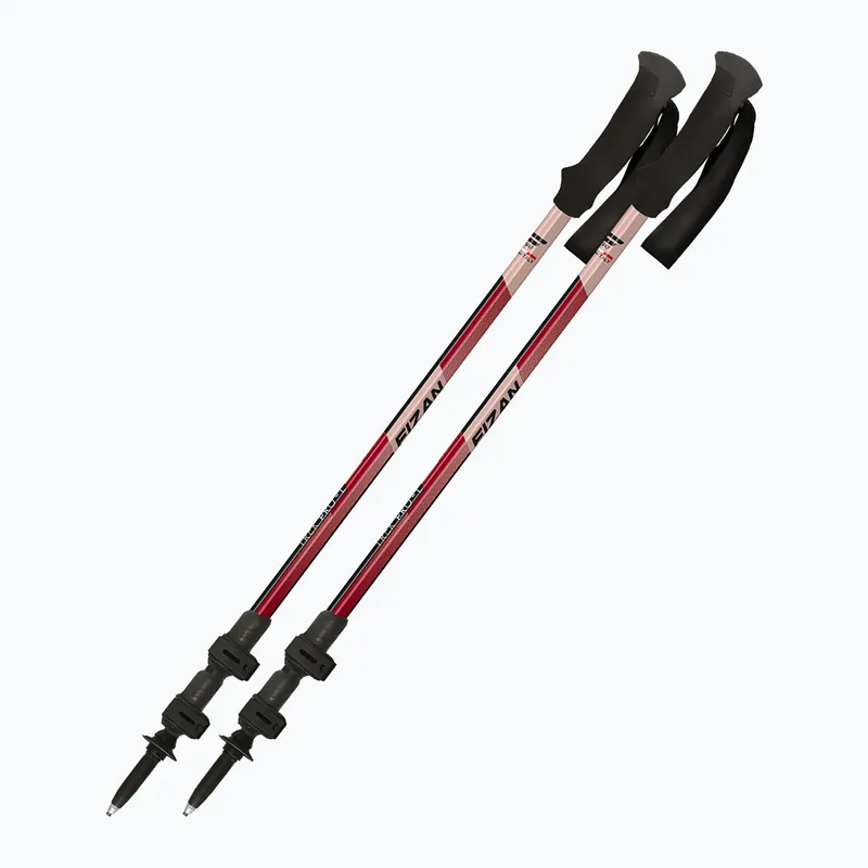 Cenová Bomba Trekové hole Fizan Trek Pro L dark red Novinka