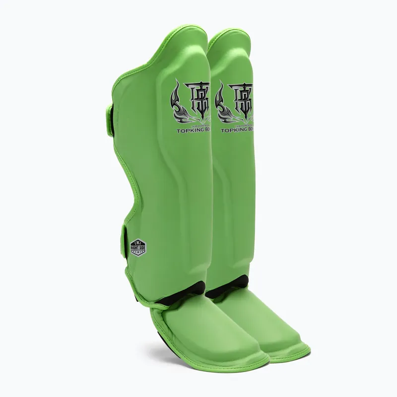 Nízká Cena Chrániče holenních kostí a chodidel Top King Pro Semi Leather green
