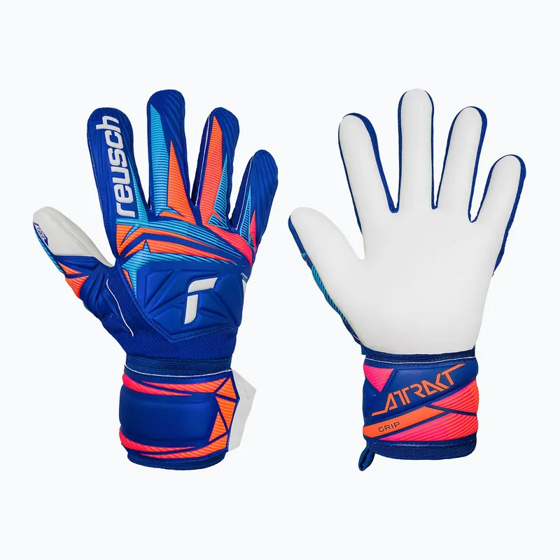 Brankářské rukavice Reusch Attrakt Grip sharp blue/white/shocking orange Bezpečná Platba