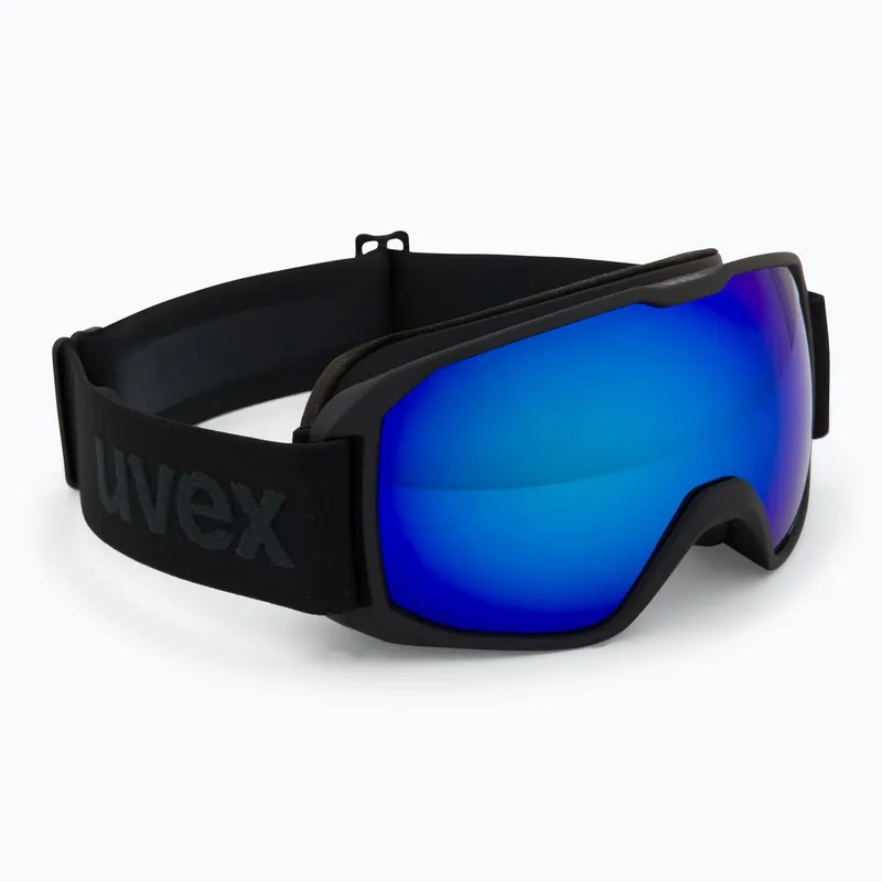 Lyžařské brýle UVEX Xcitd CV black matt/mirror blue green Akce