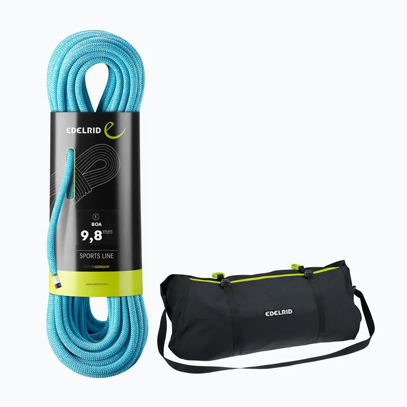 Lezecké lano EDELRID Boa Seilsack 9.8 blue Vysoce Kvalitní
