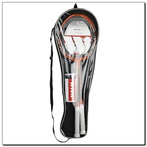 Autentický BADMINTONOVÝ SET WISH 55 ORANŽOVÝ