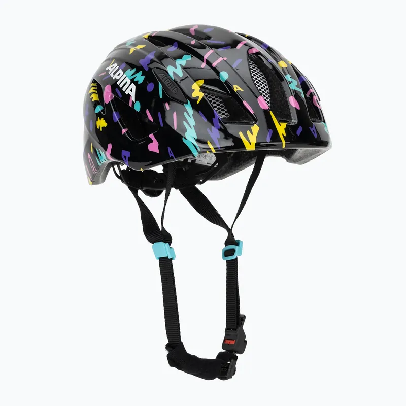 Koupit Online Dětská cyklistická helma Alpina Pico black/confetti gloss