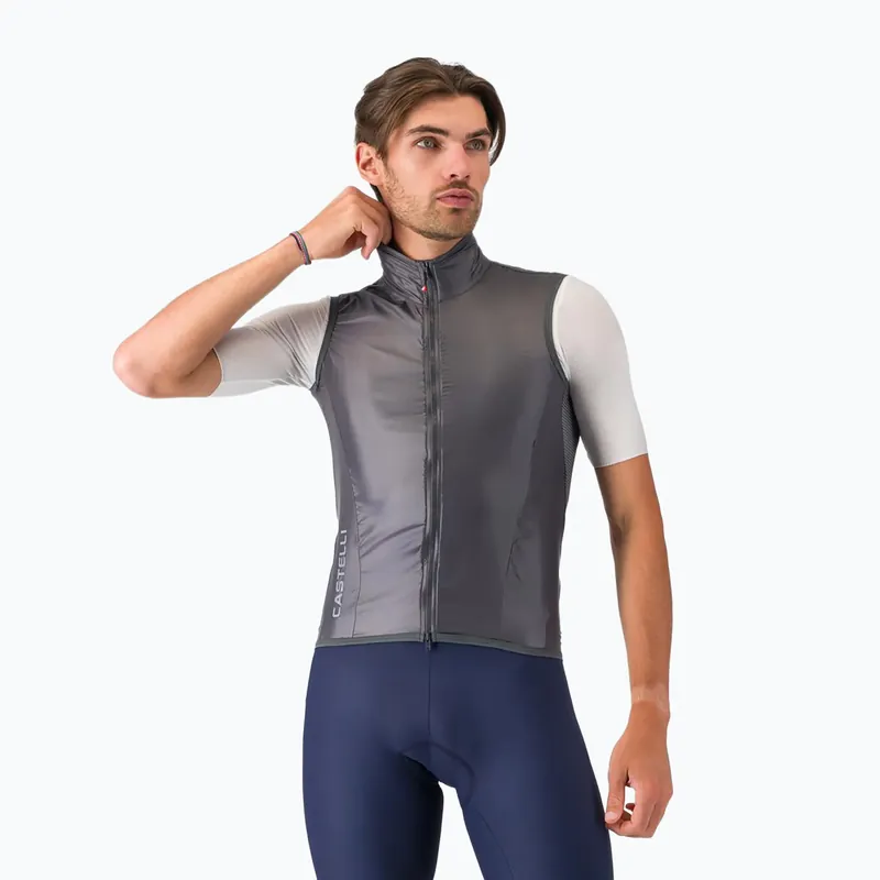 Nakupujte Hned Pánská cyklistická vesta Castelli Aria Shell 2 dark gray