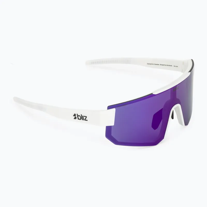 Omezená Nabídka Sluneční brýle Bliz P005S matte white/smoke purple mirror