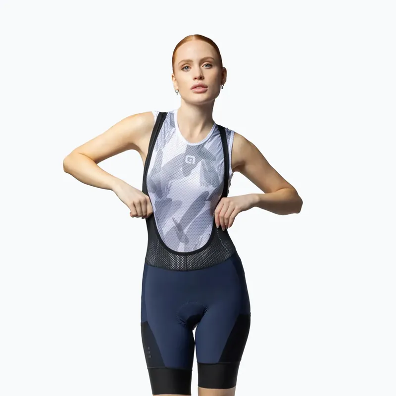 Vrácení Zdarma Dámské cyklistické šortky Alé Stones Cargo Bibshorts atmosphere blue