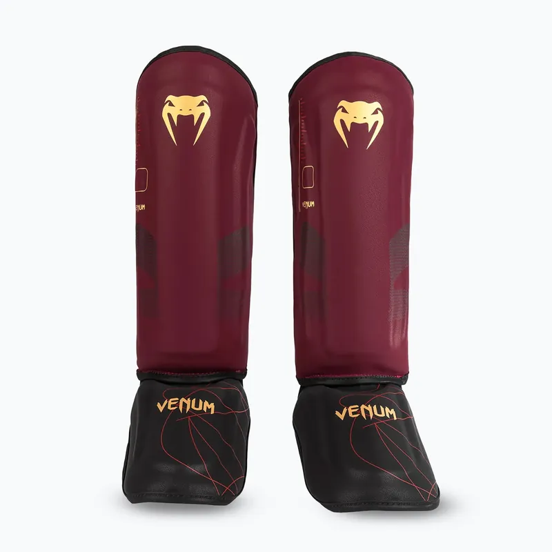 Oblíbený Dámské chrániče holeně a chodidla Venum Tactical XT Shinguards black/burgundy/gold