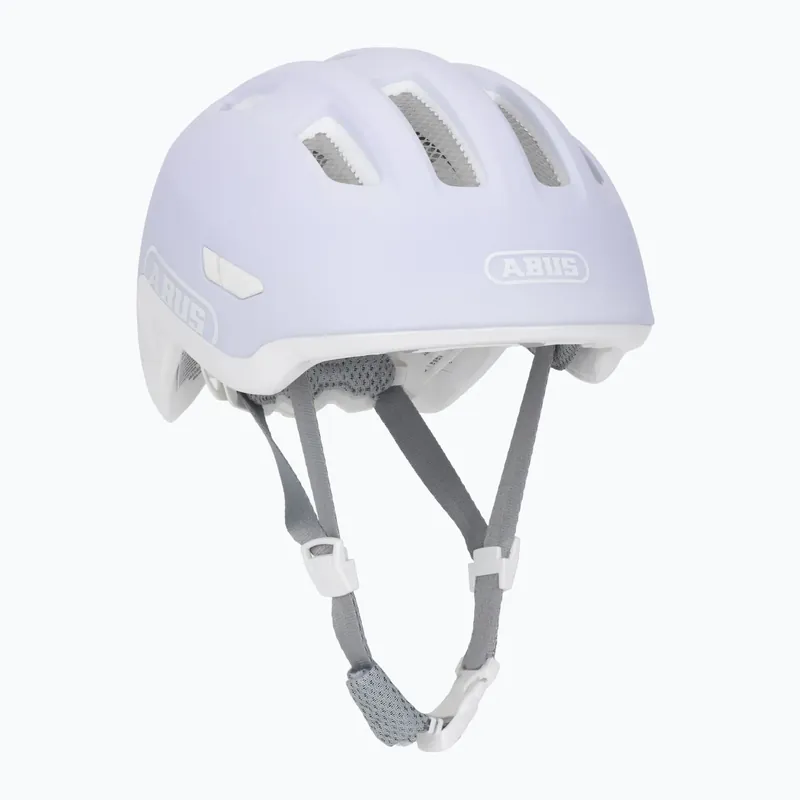 Zlevněný Dětská cyklistická přilba ABUS Smiley 3.0 ACE LED pure lavender