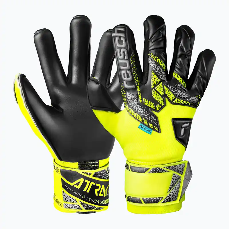 Brankářské rukavice Reusch Attrakt Duo safety yellow/silver/black Kup Teď