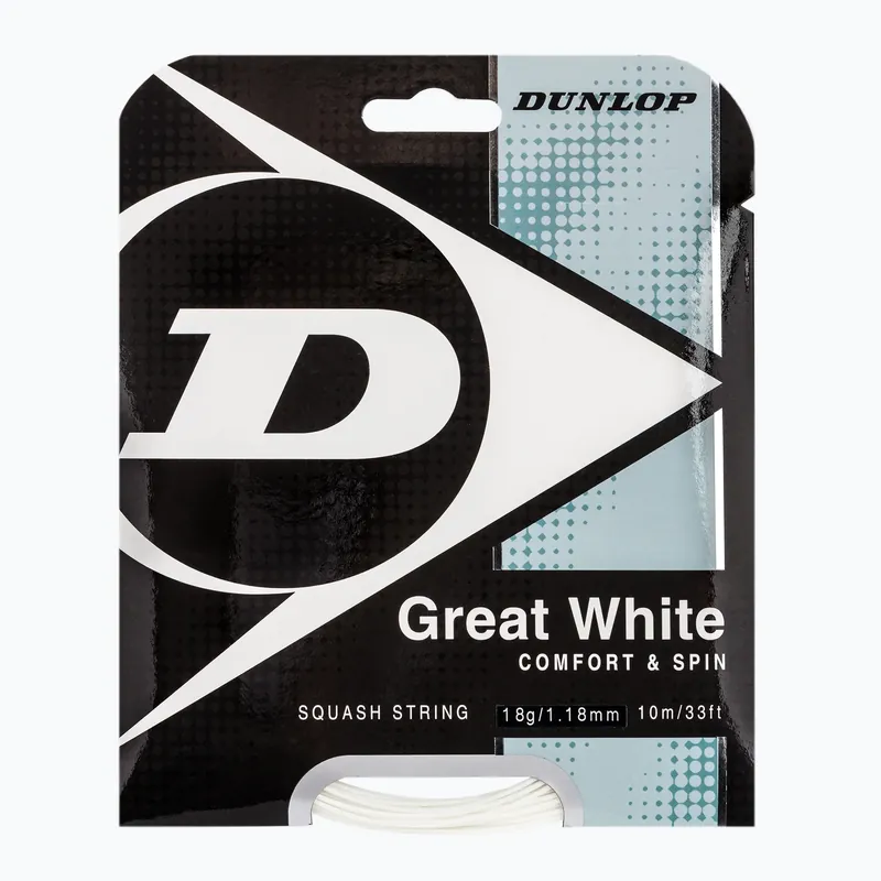 Časově Omezené Dunlop Bio Great sq. 10 m squashová struna bílá 624700