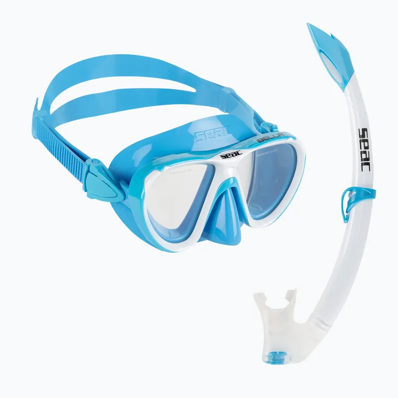 Šnorchlovací sada pro děti SEAC Bella light blue Super Cena