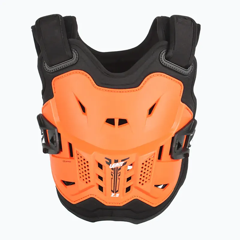 Dětský cyklistický chránič hrudi Leatt 2.5 Mini orange/black Hit Sezóny