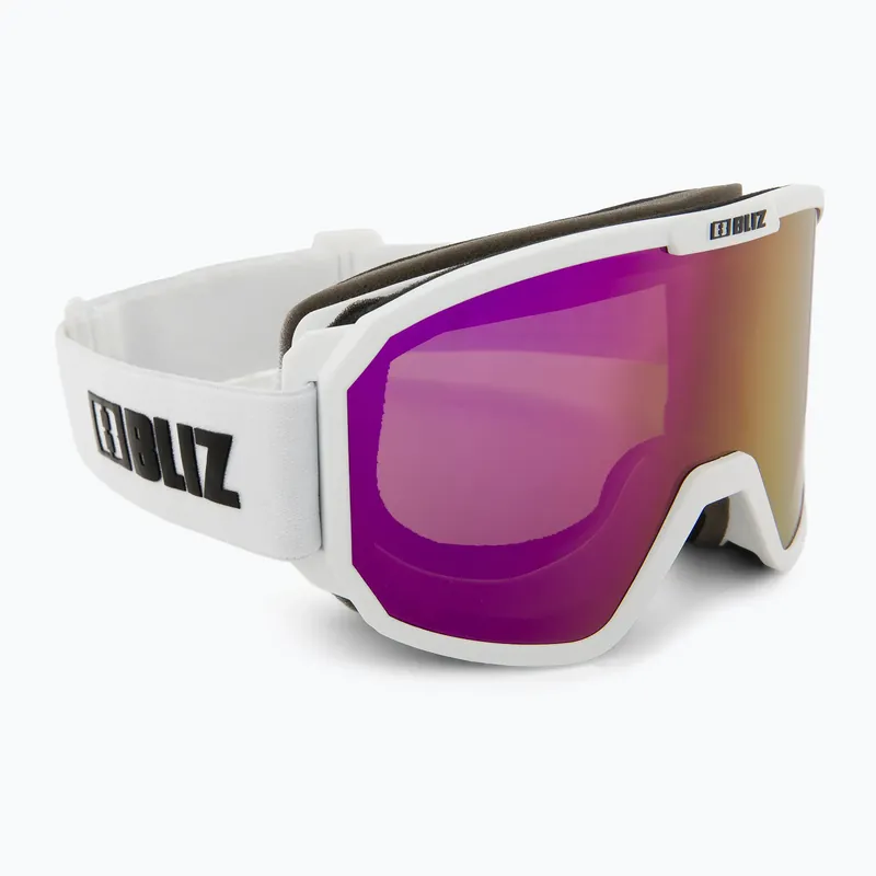 Autentický Lyžařské brýle Bliz Rave matt white/brown pink