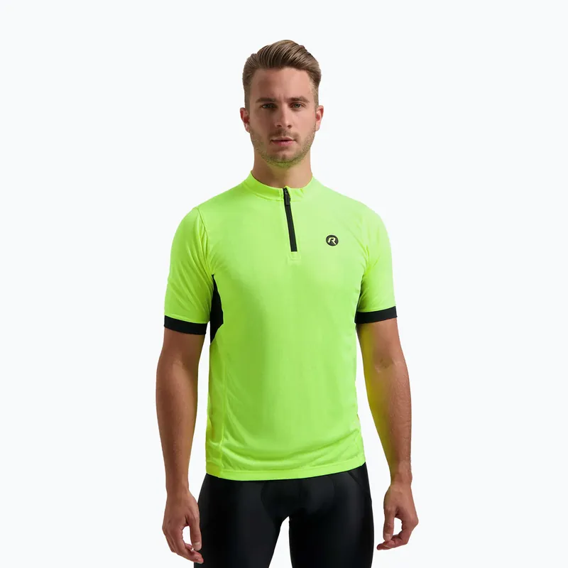 Levný Pánský cyklistický dres Rogelli Perugia 2.0 fluor/black