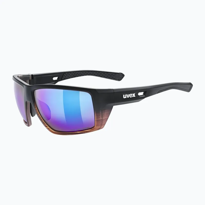 Sluneční brýle UVEX Mtn Venture CV black demi matt/mirror blue Vysoce Kvalitní
