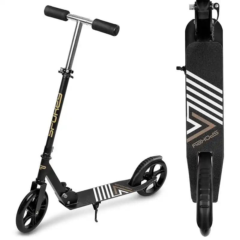 Spokey AYAS Koloběžka, kolečka 200 mm, černá Aktuální