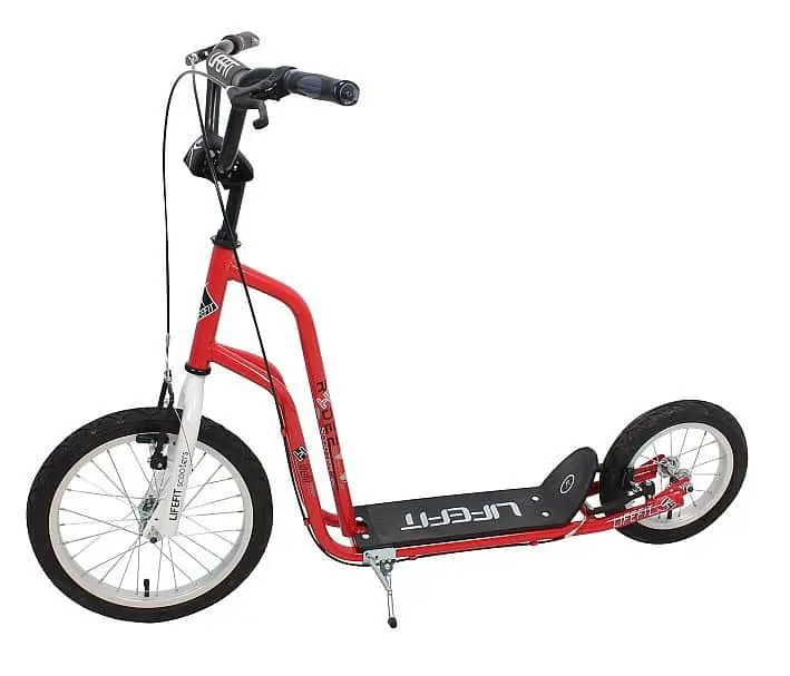 Top Prodej Koloběžka LIFEFIT RIDER 16"/12", červeno-bílá