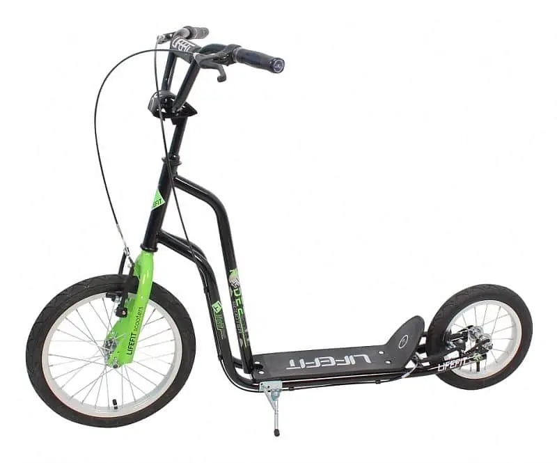Cenový Hit Koloběžka LIFEFIT® RIDER 16"/12", černo-zelená
