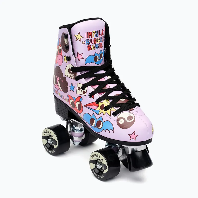 Ověřený Dámské kolečkové brusle IMPALA Quad Skate burger babie