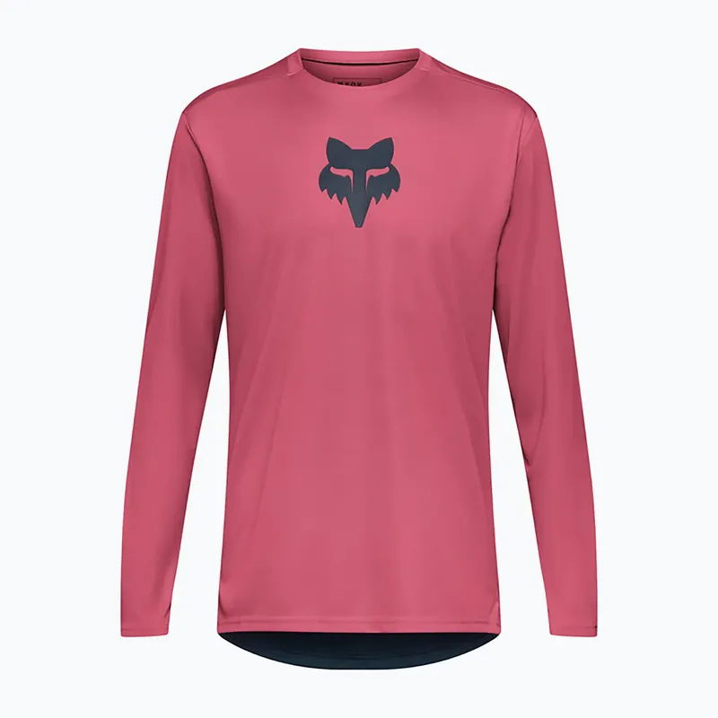 Levný Pánské cyklistické tričko Longsleeve Fox Racing Ranger Fox Head berry