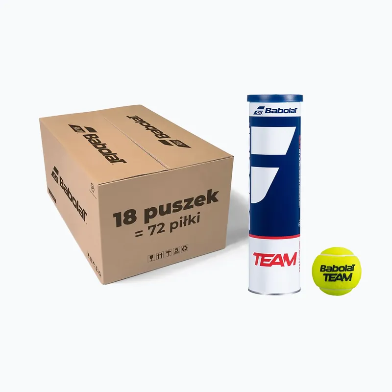 Tenisové míče Babolat Team 18 x 4 ks žluté 502035 Ihned K Objednání
