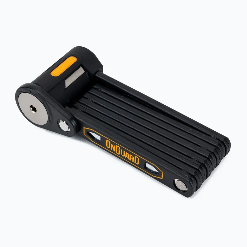 Finální Výprodej ONGUARD Heavy Duty Link Plate Lock K9 COMBO Folding 8114 5 x klíč s kódem žlutý ONG-8114