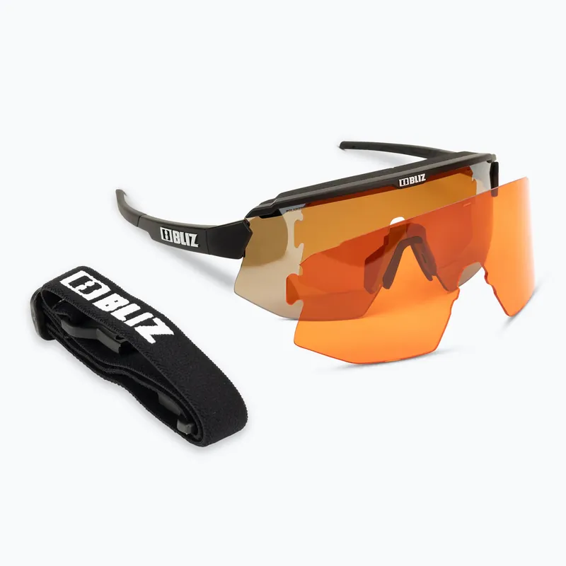 Bliz Breeze Polarized S3+S2 matné černé/hnědé stříbrné zrcadlo/bazicky oranžové cyklistické brýle Víkendová Akce