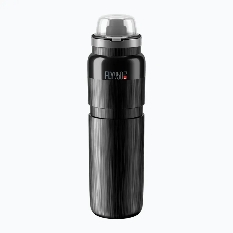 Nejlepší Volba Cyklistická láhev Elite FLY Tex MTB 950 ml black/grey logo