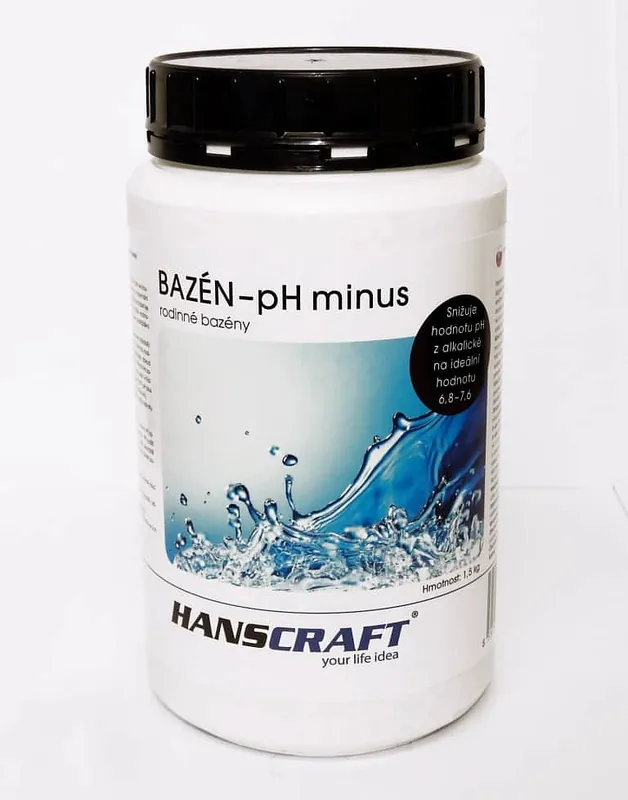 HANSCRAFT BAZÉN - pH minus - 1,5 kg Poslední Šance