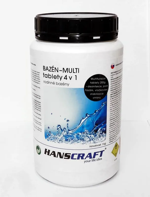 HANSCRAFT BAZÉN - MULTI tablety 4v1 - 1 kg Speciální Cena