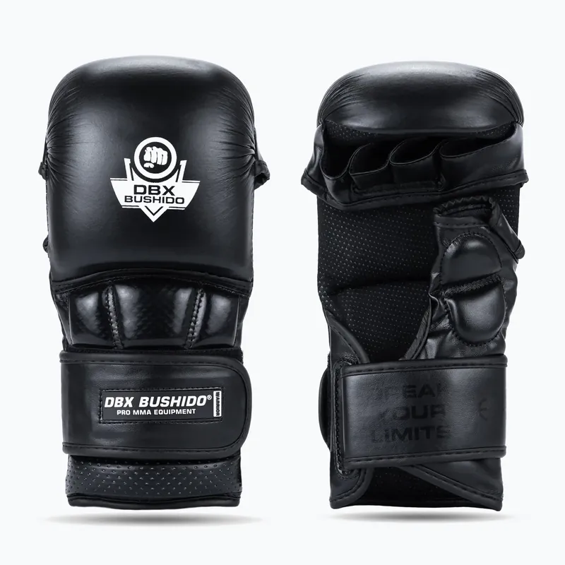Jen Po Omezenou Doba Grapplingové rukavice DBX BUSHIDO MMA Premium black/red