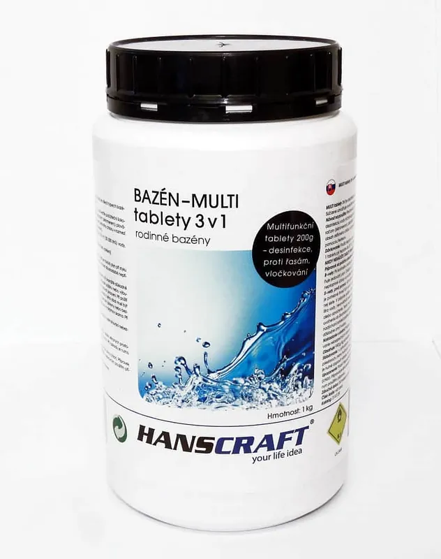HANSCRAFT BAZÉN - MULTI tablety 3v1 - 1 kg Oblíbený