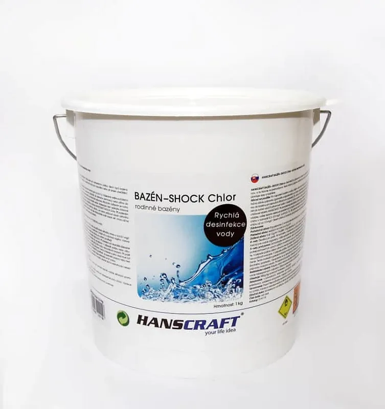 Autentický HANSCRAFT BAZÉN - SHOCK Chlor - 2,5 kg