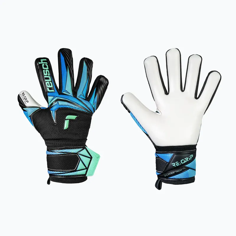 Víkendová Akce Dětské brankářské rukavice Reusch Attrakt RE GRIP NC Junior black/ocean light