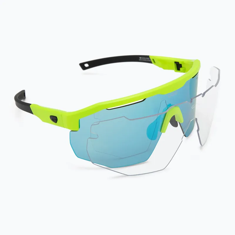 Sluneční brýle GOG Argo matt neon green/black/reflex white/blue Akční Cena