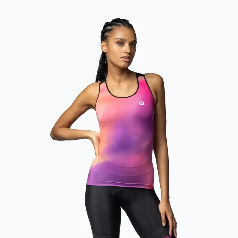 Dámský cyklistický dres Alé Aurora TT pink Levný