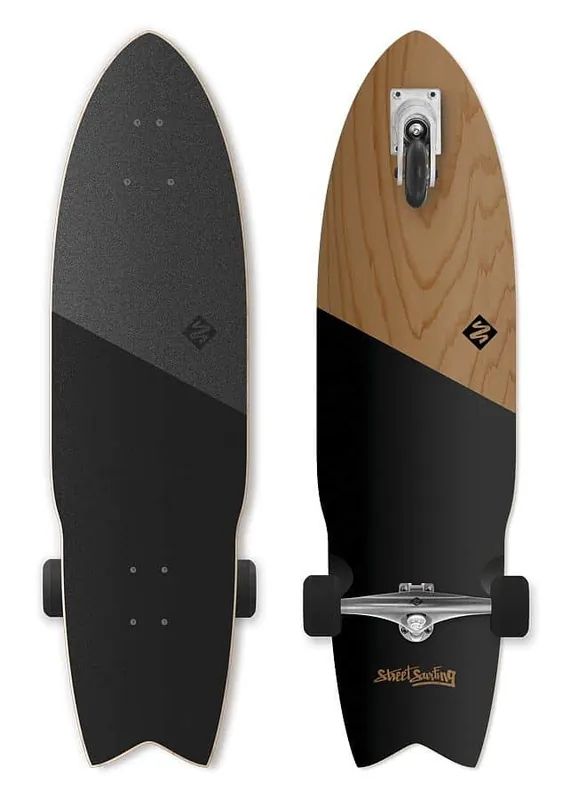 Longboard Street Surfing SHARK ATTACK 36” Koa Black Dokud Zásoby Vydrží